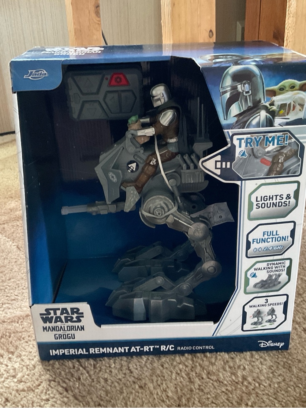 Disney Star Wars Mandalorian AT-RT Walker Toy - Gray, Brown, Green